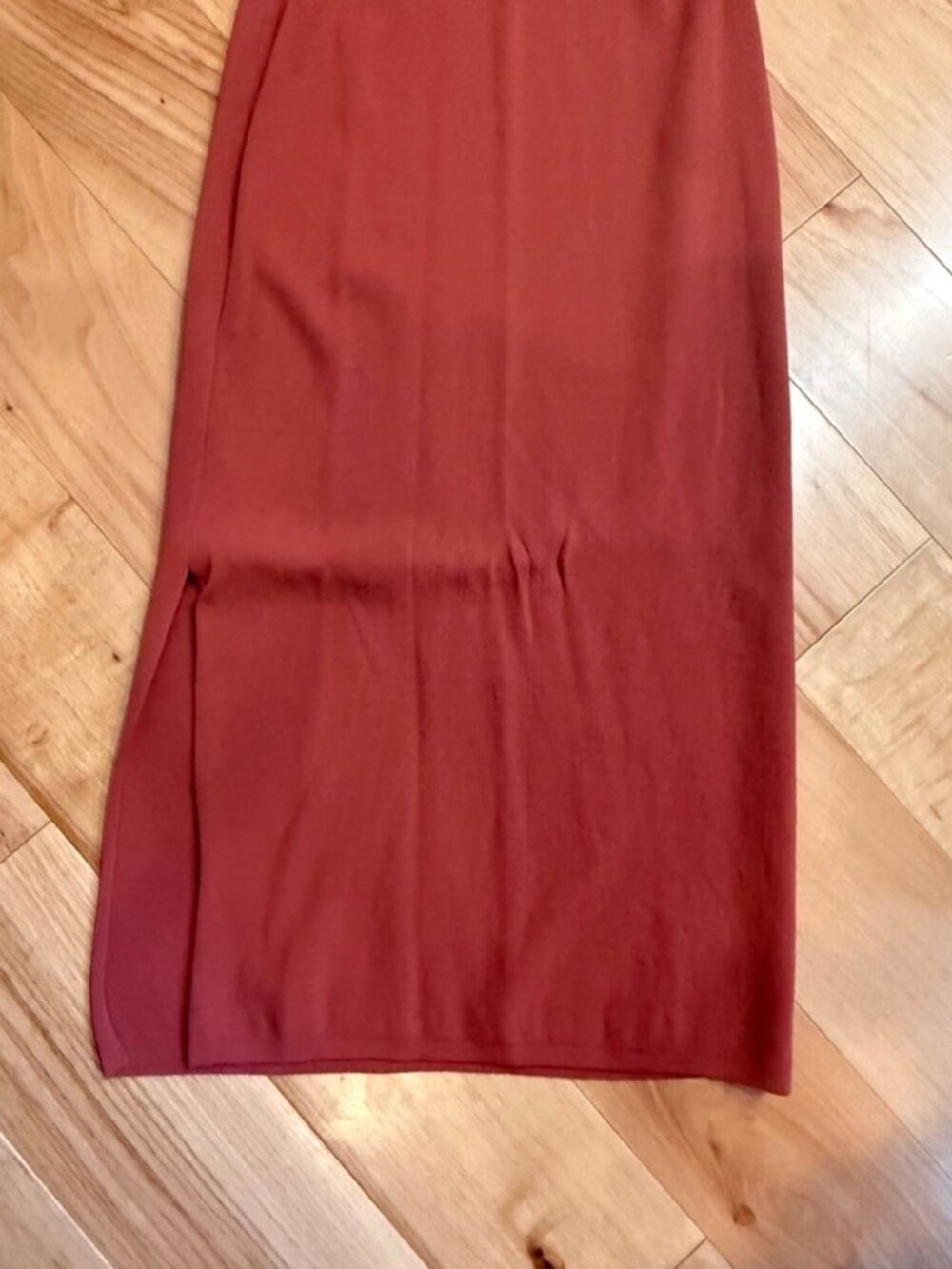 The Drop Rust Cutout Midi Dress | Size Small - Picture 3 of 7